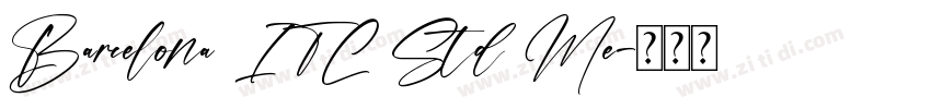 Barcelona ITC Std Me字体转换